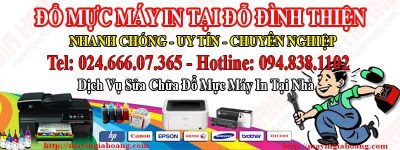 Đổ mực máy in tại nhà đỗ đình thiện