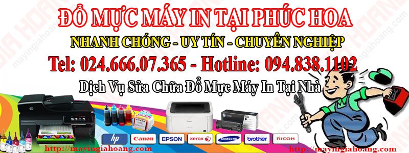 Đổ mực máy in tại nhà phúc hoa