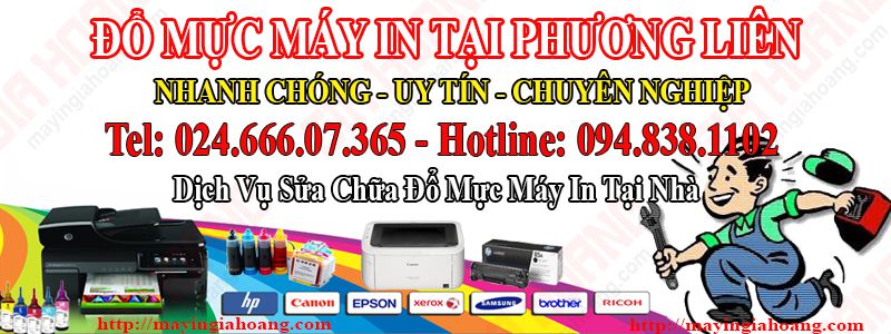 Đổ mực máy in tại nhà phương liên